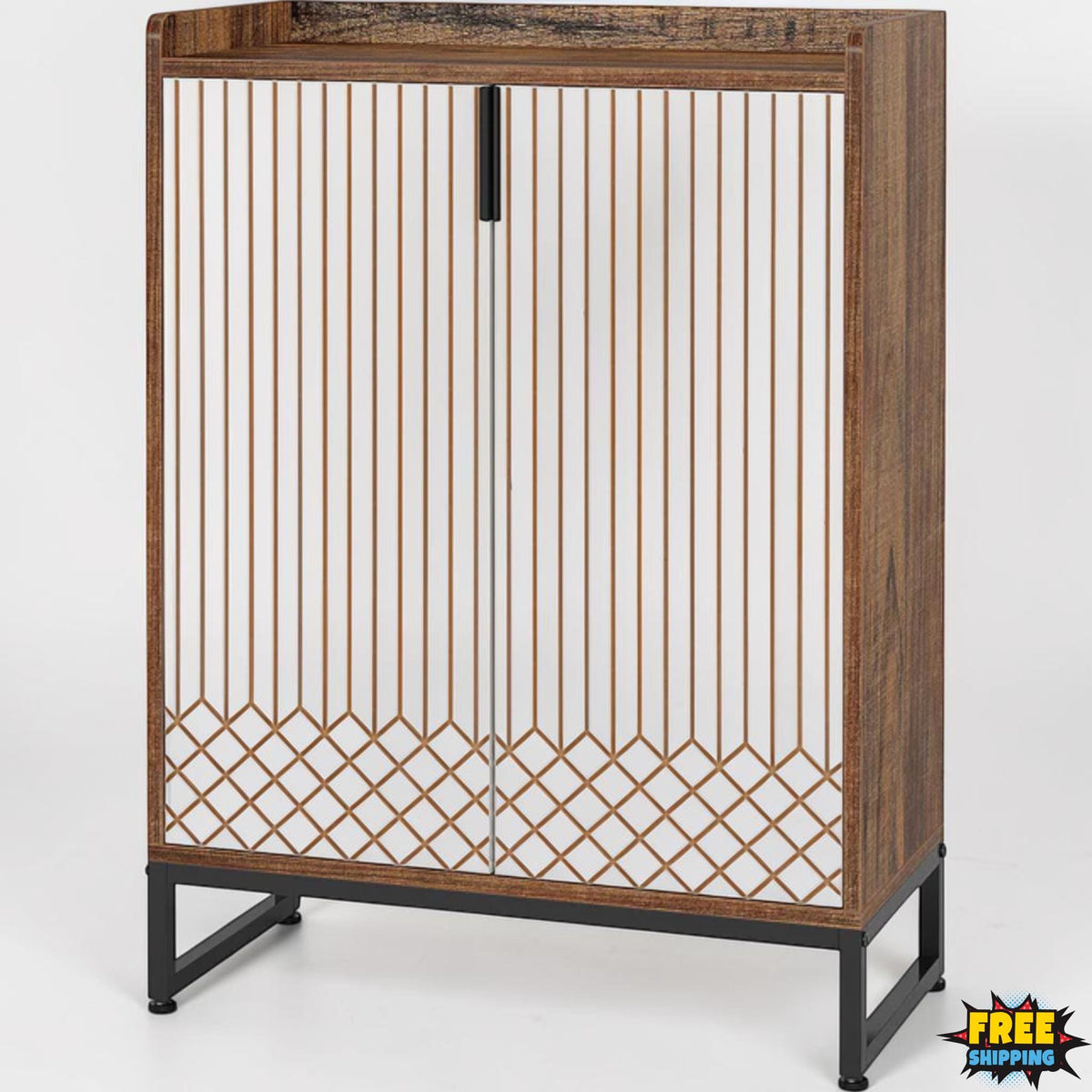 Modern Shoe Cabinet 5-Tier Storage Organizer