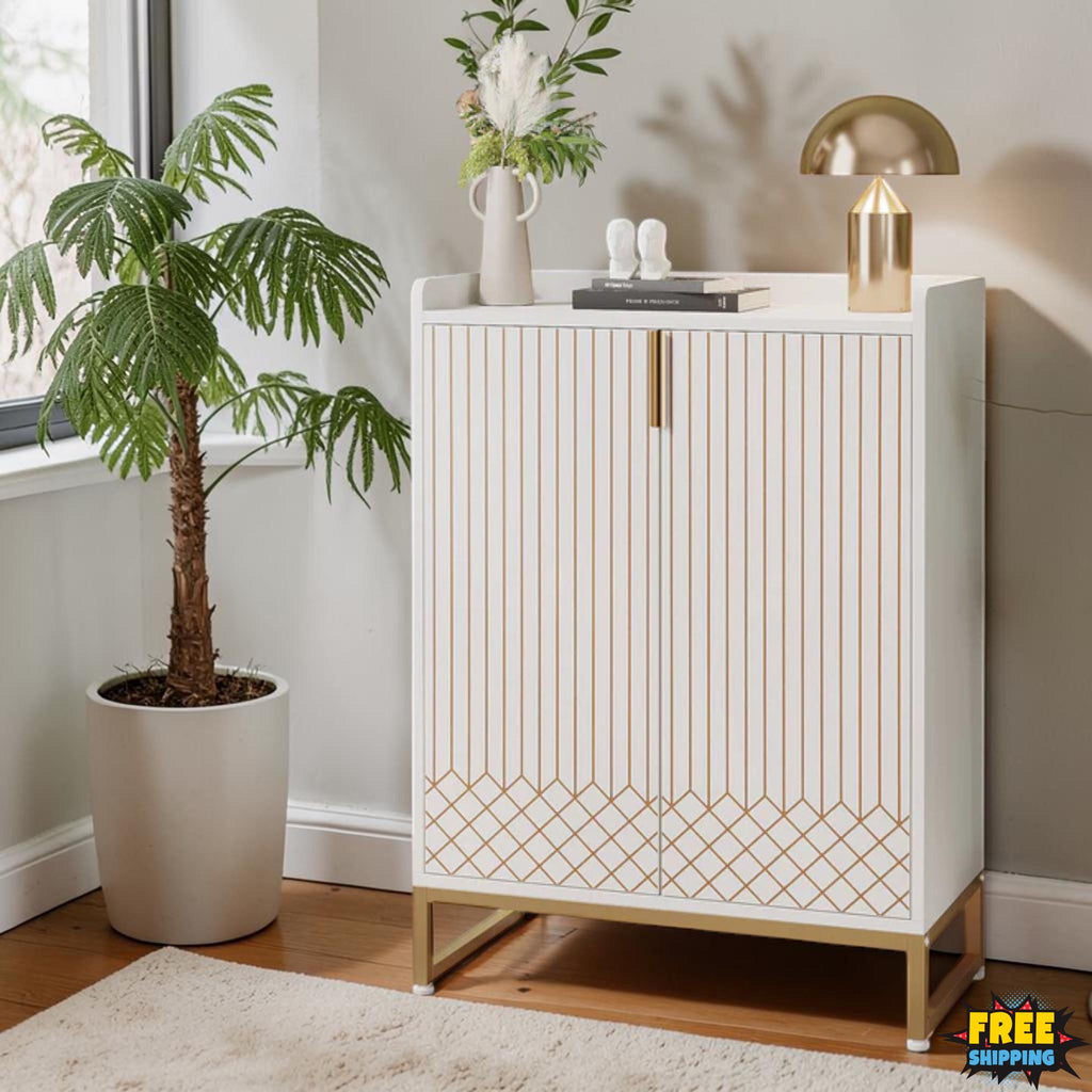 Modern Shoe Cabinet 5-Tier Storage Organizer