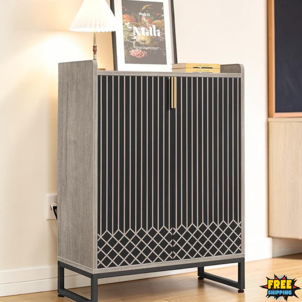 Modern Shoe Cabinet 5-Tier Storage Organizer