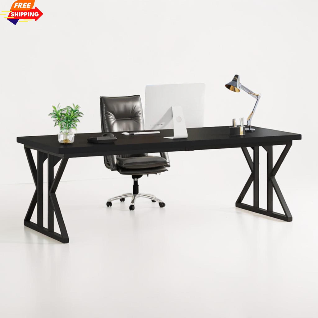 Two Person Executive Desk Large Workstation