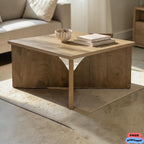 Square Farmhouse Coffee Table Living Room