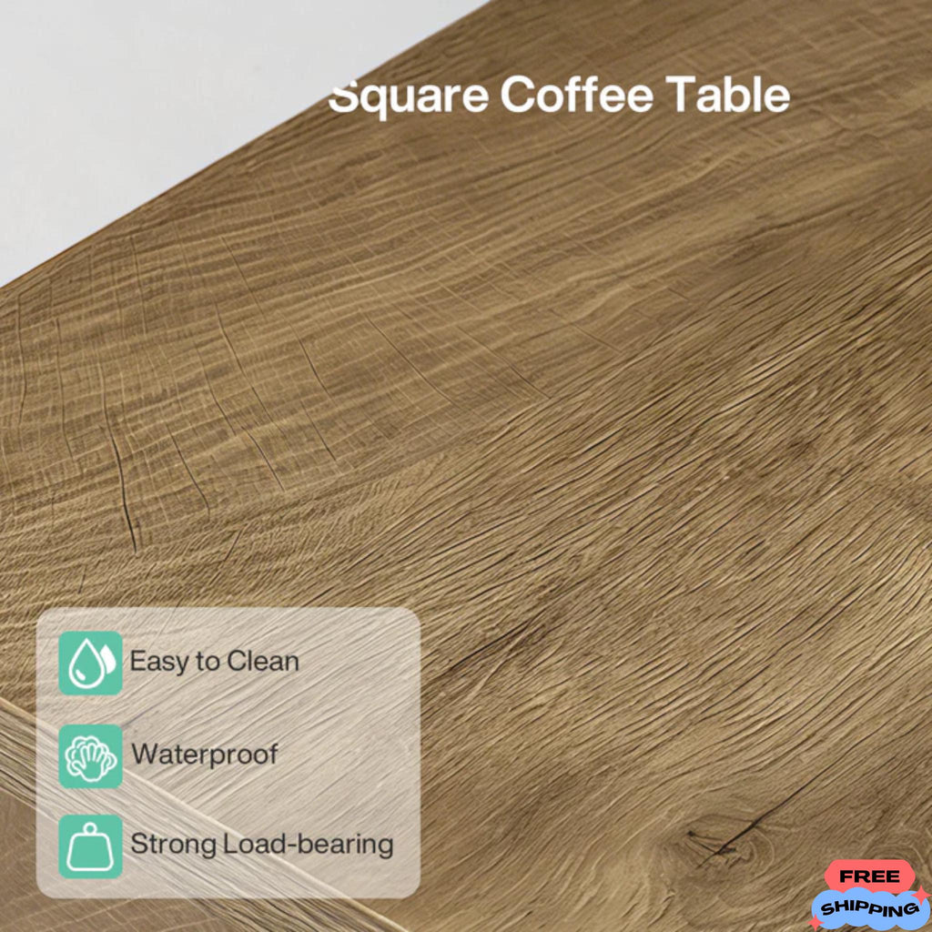 Square Farmhouse Coffee Table Living Room