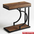 Modern Narrow C End Table Shelf
