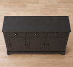 Modern Buffet Sideboard Cabinet with Storage, 3 Drawers & 3 Doors Console Table for Kitchen, Dining Room Entryway