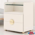 Modern 2 Drawer Bedside Table