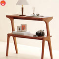Solid Wood Slim End Table Shelf