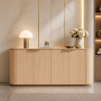70-Inch Modern Sideboard Cabinet, Engineered Wood Buffet with Doors, Adjustable Shelves