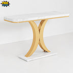 40” Industrial Console Table Entryway Accent