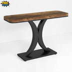 40” Industrial Console Table Entryway Accent