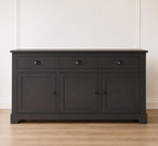 Modern Buffet Sideboard Cabinet with Storage, 3 Drawers & 3 Doors Console Table for Kitchen, Dining Room Entryway