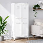 Heavy Duty Metal Storage Cabinet with Adjustable Shelves, Tall Kitchen Pantry Organizer, Steel Utility Cabinet for Home Office Garage