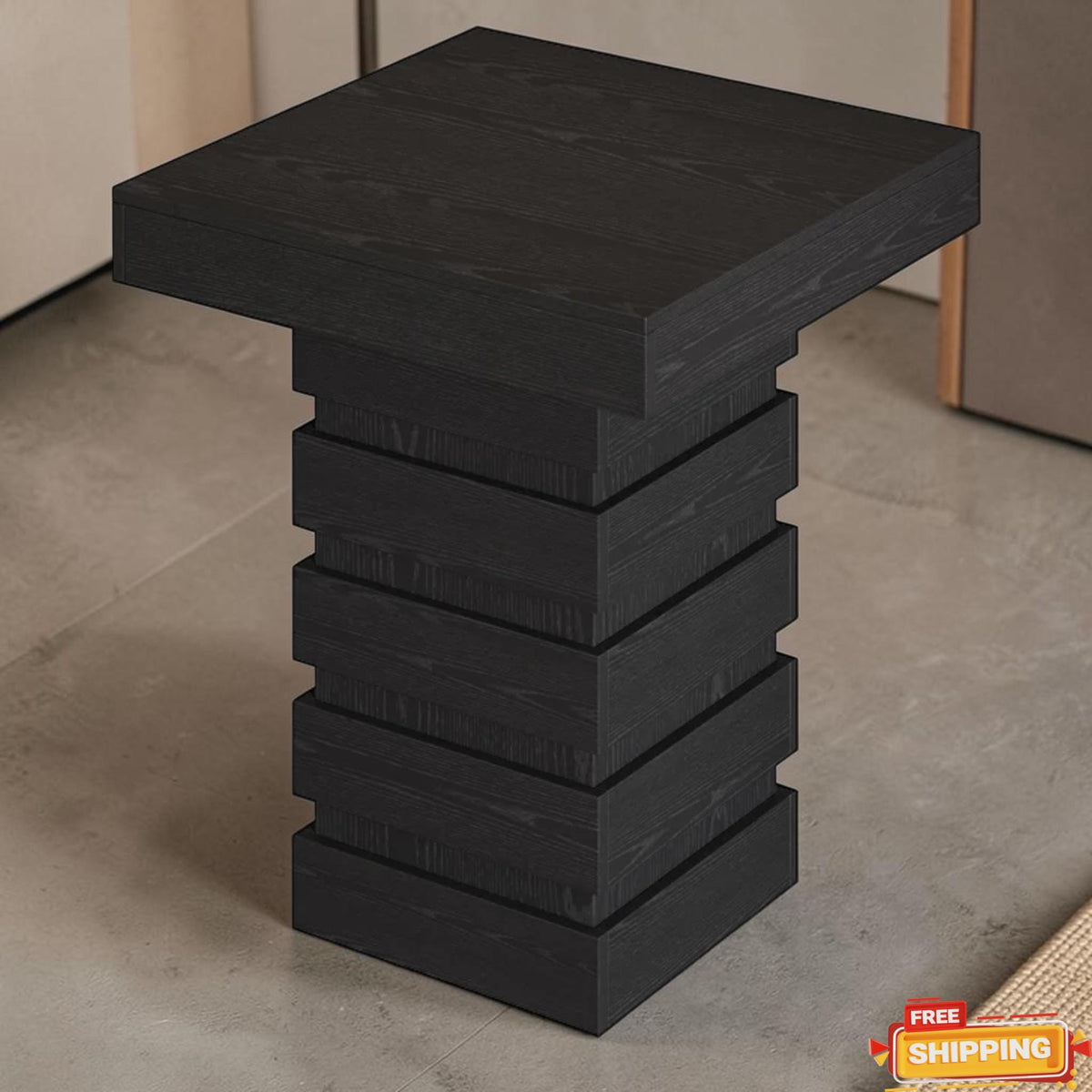 Modern Square Bar Height Pub Table