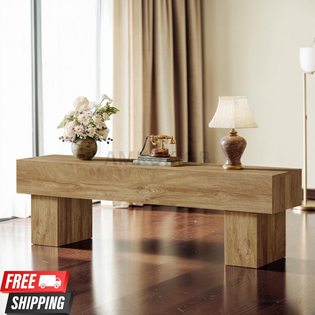 63” Farmhouse TV Stand Console Table