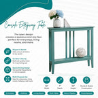 Ultra Slim Narrow Console Table, Skinny Entryway Table, Behind Sofa Table, Small Space Hallway Table, Wood Foyer Accent Console,
