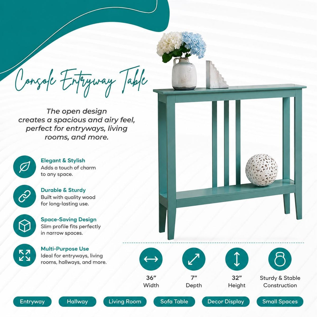 Ultra Slim Narrow Console Table, Skinny Entryway Table, Behind Sofa Table, Small Space Hallway Table, Wood Foyer Accent Console,