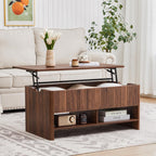 Mid-Century Modern Lift-Top Coffee Table with Storage