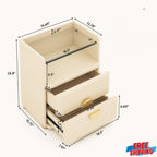 Modern 2 Drawer Bedside Table