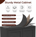 Heavy-Duty Steel Pantry Cabinet – 75" Tall Storage Organizer, Adjustable Shelves, Anti-Tip Safety