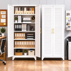 Heavy-Duty Steel Pantry Cabinet – 75" Tall Storage Organizer, Adjustable Shelves, Anti-Tip Safety