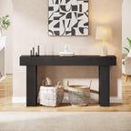 63-Inch Farmhouse Console Table, Rustic Wooden Sofa Table, Entryway Hallway Furniture