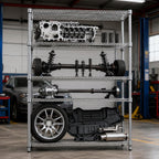 Heavy Duty 5-Tier Metal Storage Shelf | Adjustable Carbon Steel Shelving Unit