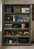 VEVOR Heavy Duty Storage Shelving Unit 5 Tier Adjustable Metal Shelf, Garage Storage Rack, Pantry Organizer, Utility Shelves,