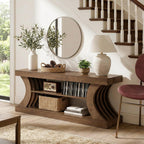 Tribesigns Farmhouse Console Table, 63-Inch Entryway Table with Storage