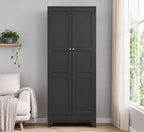 Heavy Duty Steel Storage Cabinet, Adjustable Shelves, Double Door Organizer