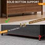 Walnut 9-Drawer Dresser for Bedroom – Modern Engineered Wood Storage Cabinet with Hidden Handles