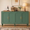 Fineway 63" Mid Century Sideboard Buffet Cabinet with Adjustable Shelves & Storage for Dining Room Living Room Kitchen