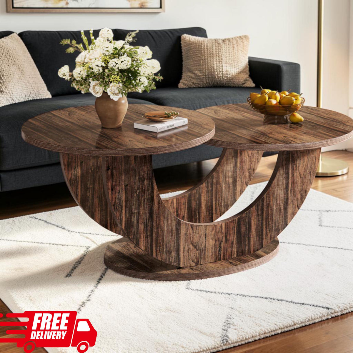 Farmhouse Two-Tier Coffee Table