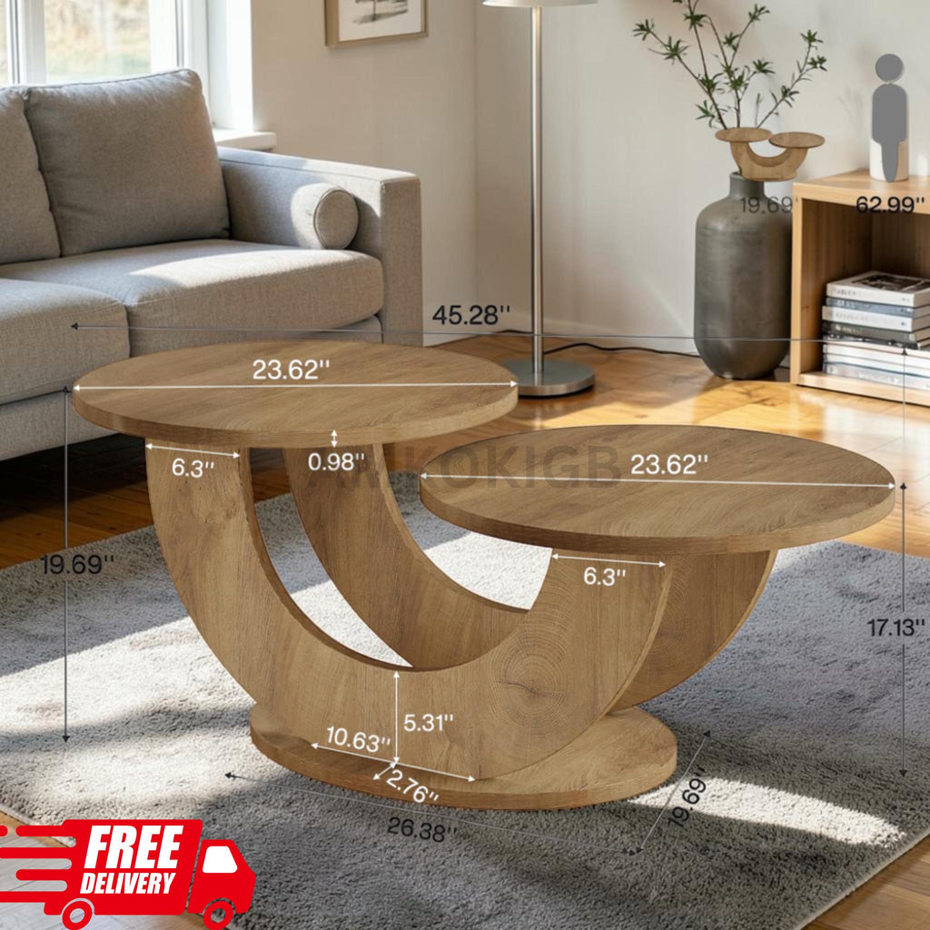 Farmhouse Two-Tier Coffee Table