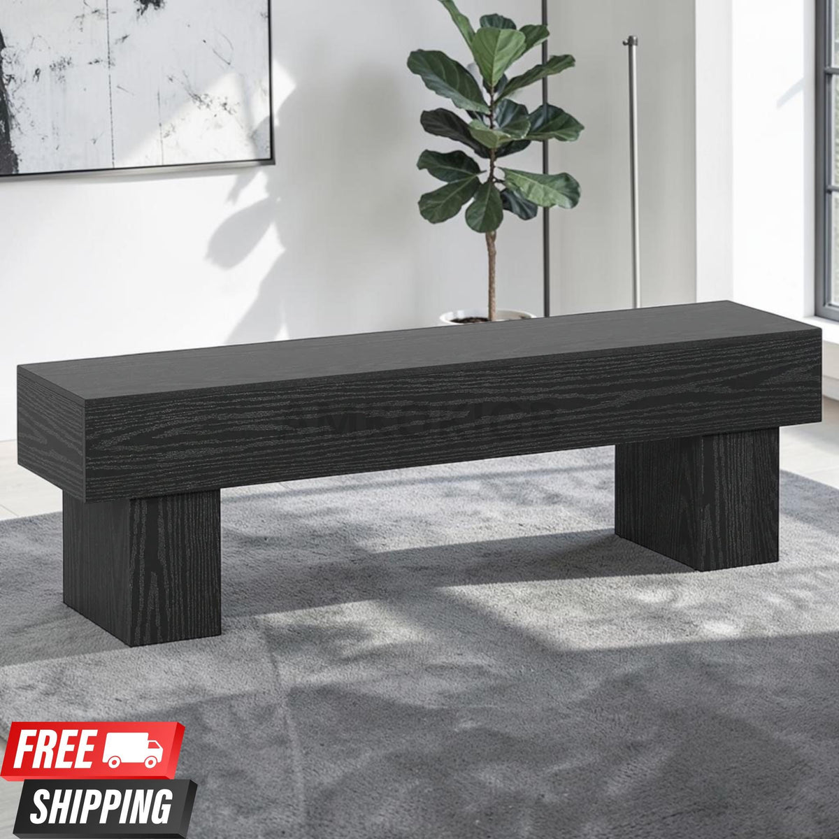 63” Farmhouse TV Stand Console Table