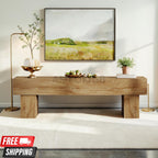 63” Farmhouse TV Stand Console Table