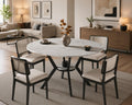 42"-58" Extendable Round Dining Table for 4-6, Oval Kitchen Table with Hidden Leaf, Storage Shelf & Metal Legs, Space-Saving Design