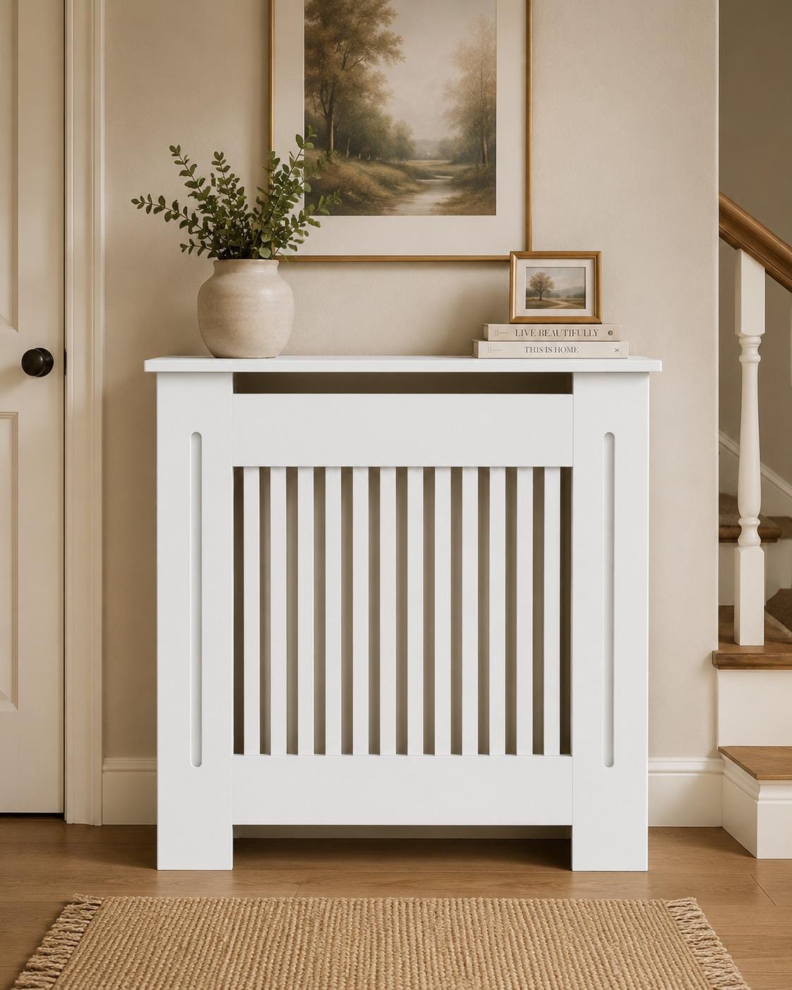 White MDF Modern Radiator Cover Cabinet Grill – Living Room Furniture