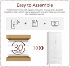 Large Metal Pantry Cabinet with Drawer – Cold Rolled Steel Storage Cabinet with Adjustable Shelves, Anti-Tip Kitchen Organizer,
