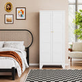 71” Tall Metal Storage Cabinet with 2 Doors & 4 Shelves – Heavy-Duty Kitchen Pantry Organizer for Dining Room, Bathroom Home Storage