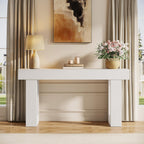 63-Inch Farmhouse Console Table, Rustic Wooden Sofa Table, Entryway Hallway Furniture