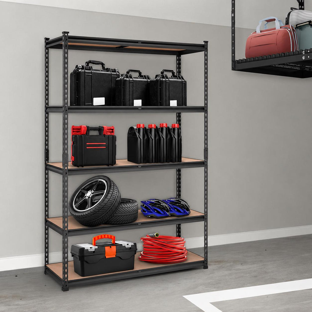 VEVOR Heavy Duty Storage Shelving Unit 5 Tier Adjustable Metal Shelf, Garage Storage Rack, Pantry Organizer, Utility Shelves,
