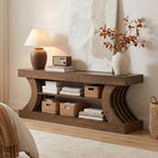Tribesigns Farmhouse Console Table, 63-Inch Entryway Table with Storage