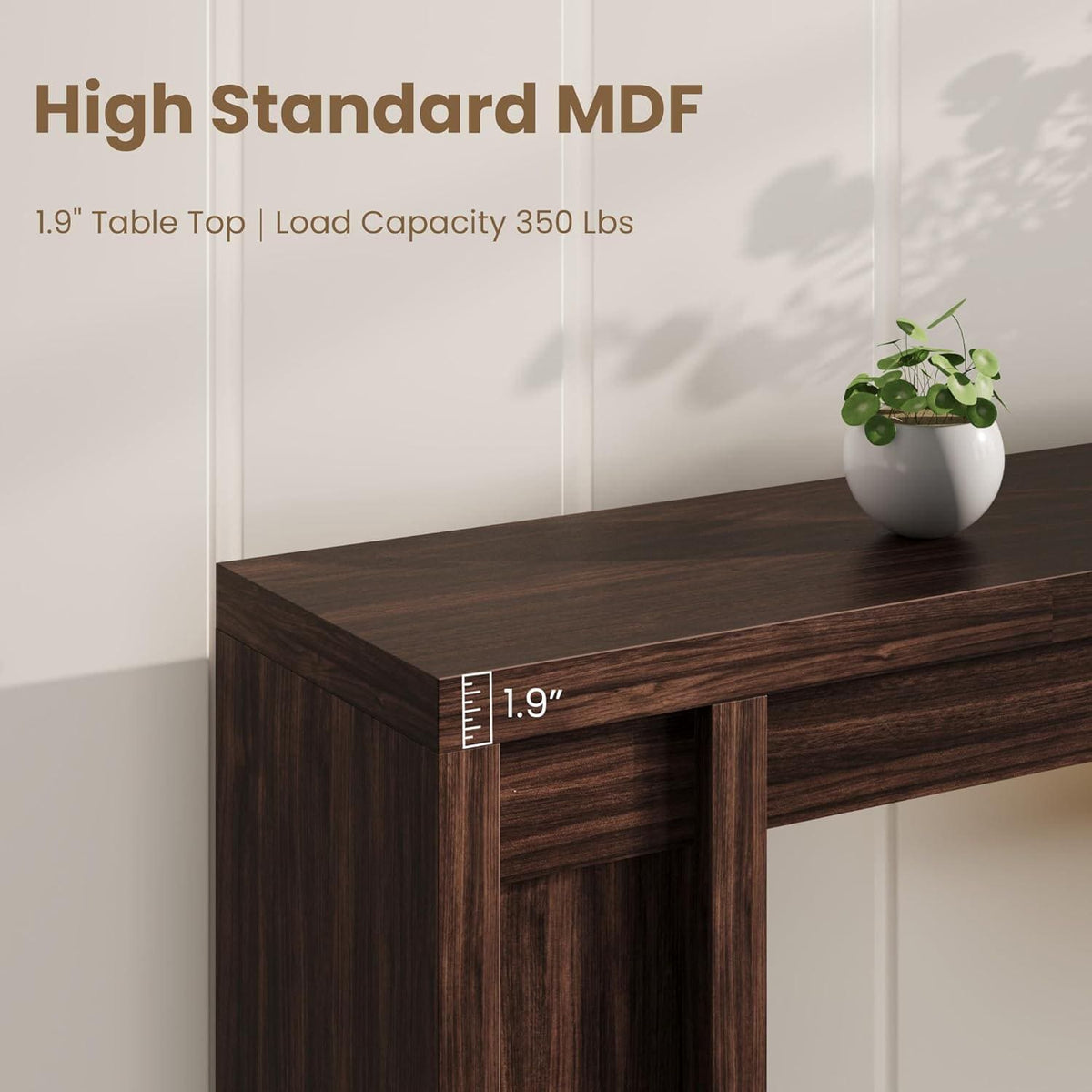 70.9-Inch Entryway Table, Wooden Farmhouse Console Table, Thick Sofa Table Behind Couch Table, Long Console Tables for Entryway Living Room