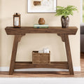 Farmhouse Console Table, Rustic Wood Entryway Shelf, Narrow Sofa Hallway Table