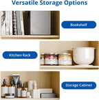 Tall Kitchen Pantry Cabinet, 4 Doors, Open Shelf, Engineered Wood Storage