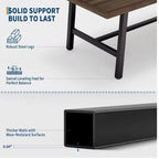 70.87" Long Industrial Dining Table for 6-8 People Large Kitchen Table with Sturdy Metal Frame Rectangular Customized