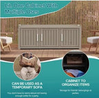 Shoe Cabinet, Storage Bench, with Adjustable Shelves