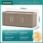 Shoe Cabinet, Storage Bench, with Adjustable Shelves
